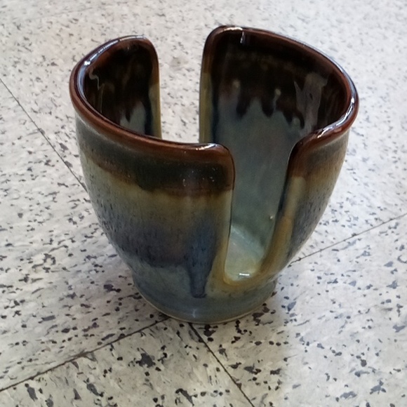Sponge Holder - Hamada & Purple Georgetown Pottery - Picture 4 of 11